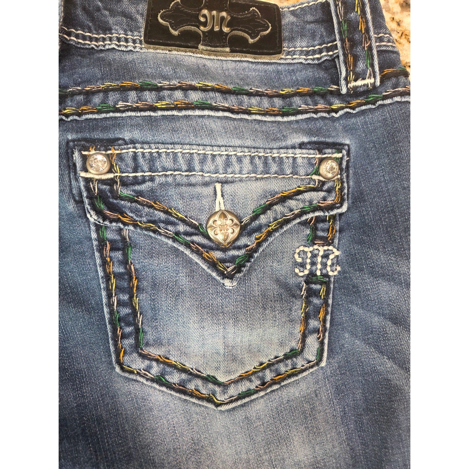Miss Me Signature Bermuda Denim Shorts Size 30