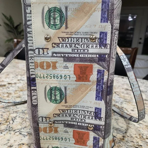 100 Dollar Bill Currency Print Tote Bag8