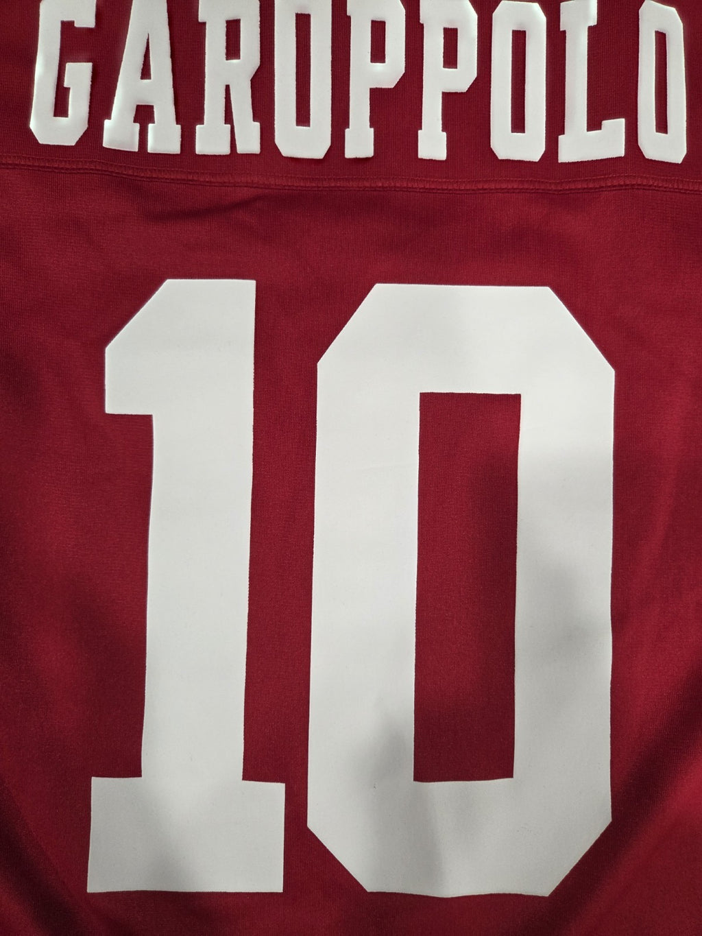 Mens NIke NFL 49ers On Field Jersey 10 Garoppolo With Super Bowl Patch 3XL6