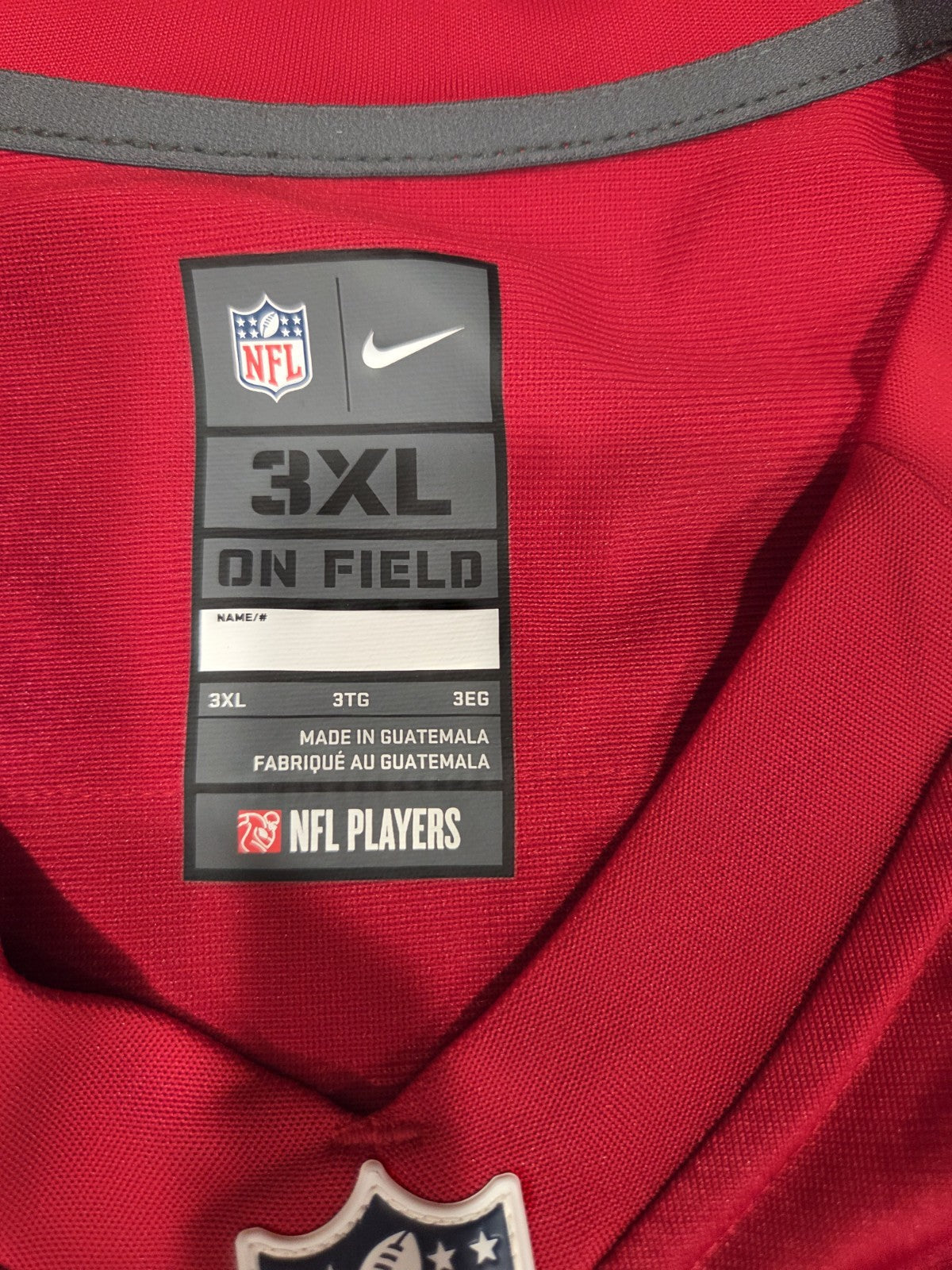 Mens NIke NFL 49ers On Field Jersey 10 Garoppolo With Super Bowl Patch 3XL1