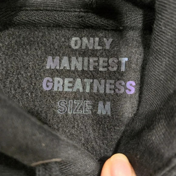 Manifest Black Hoodie Unisex Size Medium2