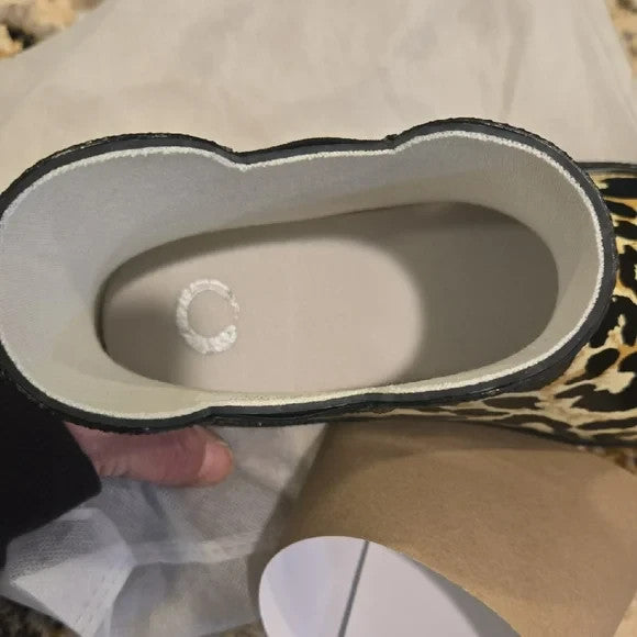 NWB Journee Collection Leopard Print Women's Rain Boots Size 101