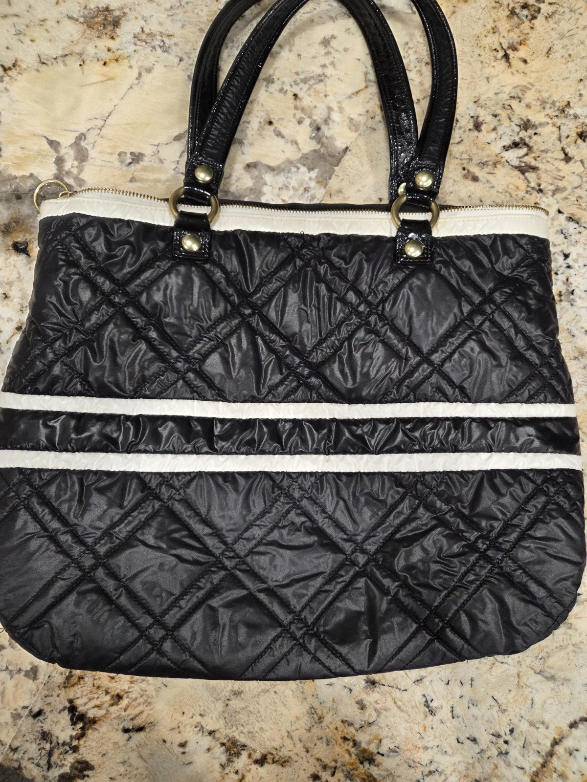 Vintage Coach Poppy Ski Bunny Quilted Glam Tote3