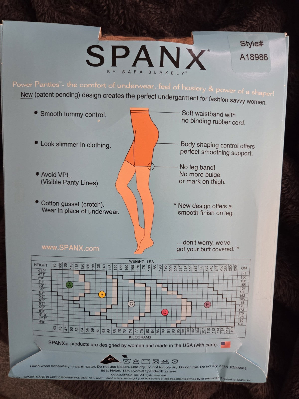 New Spanx Power Panties Performance Underwear Bare Size D2