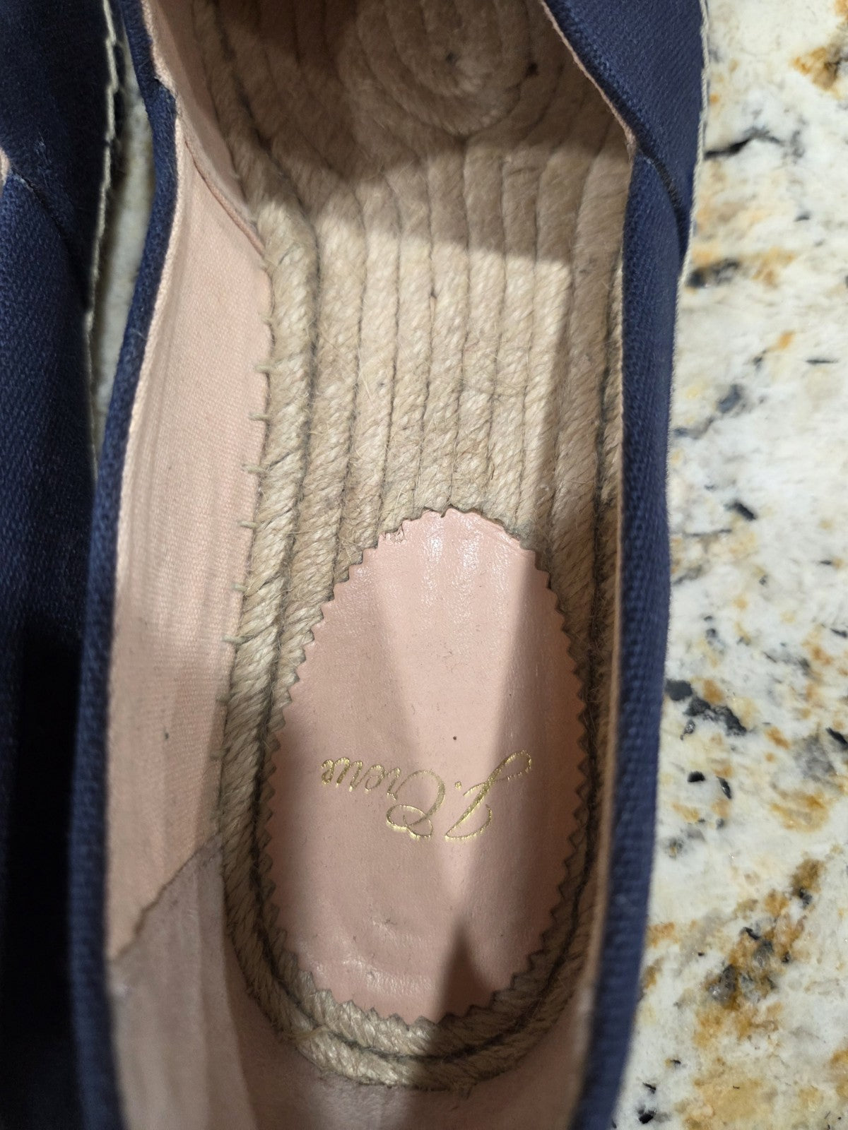 J. Crew Women's Espadrilles Shoes in Canvas with Toe Cap Size 7.51