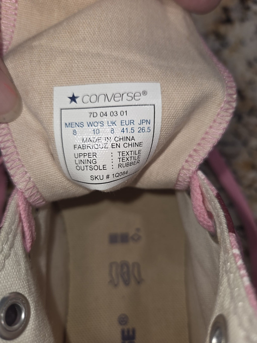 NWOB Converse Allstar High Top with Repeated Logo Men's Size 8 Women's Size 10 5