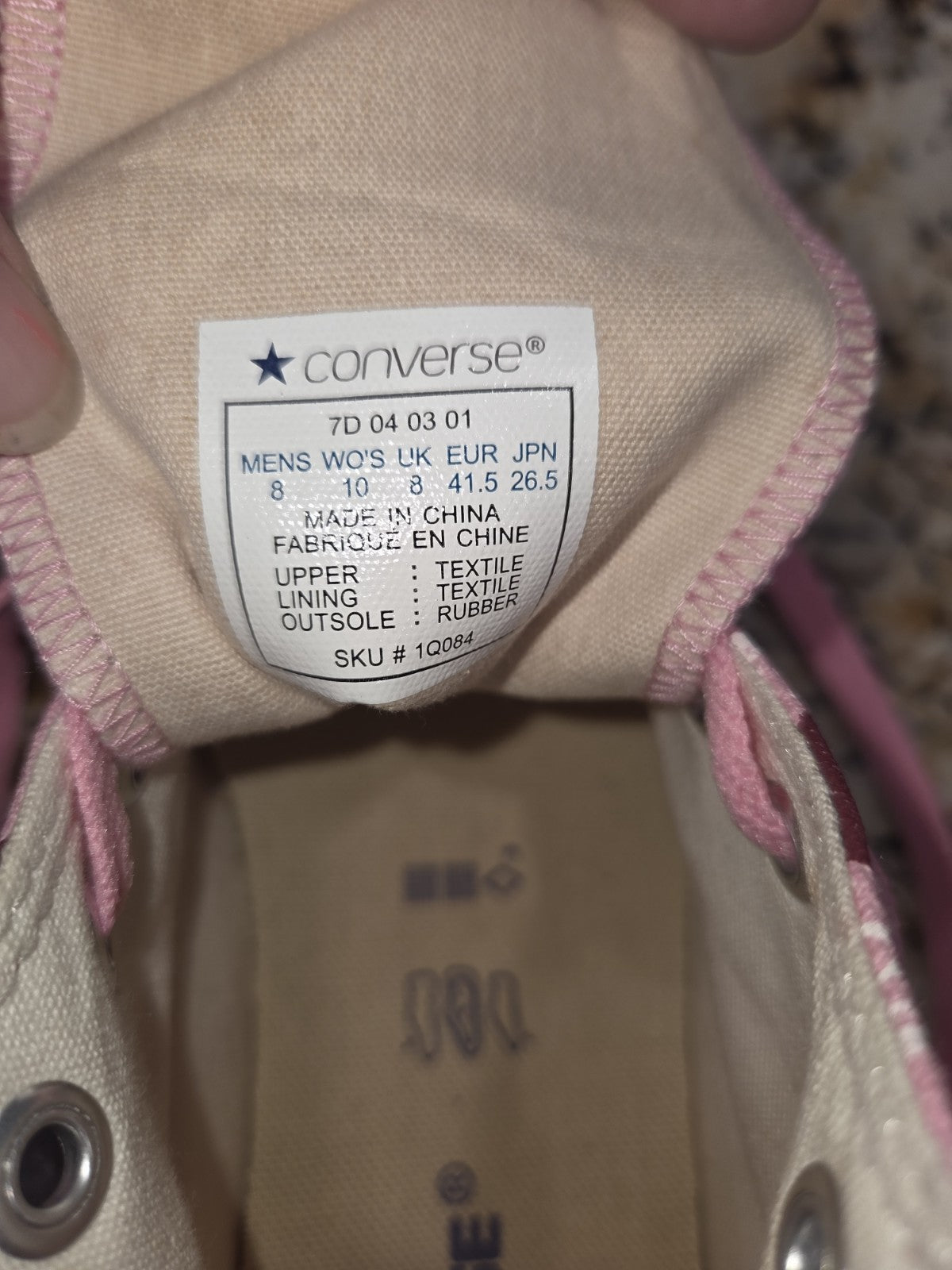 NWOB Converse Allstar High Top with Repeated Logo Men's Size 8 Women's Size 10 5