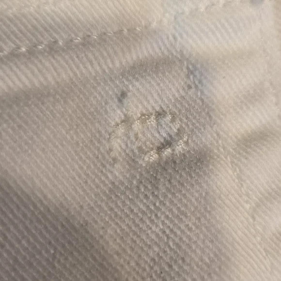 Rag & Bone White Dre Low Rise Slim Boyfriend Cropped Jeans Women's Size 246