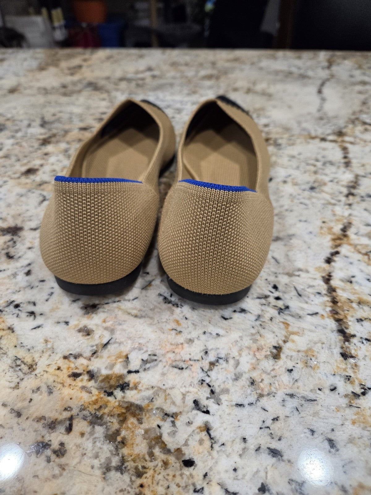 NWOB Rothy's Black/Tan Pointed Flats Women's Size 11.53