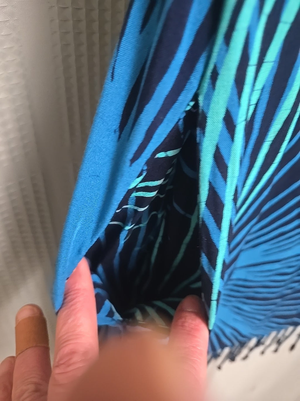 NWT Caribelle Batik Frill Tank Dress Size M5