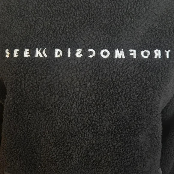 Seek Discomfort Black Fleece Hoodie Men's Size M1