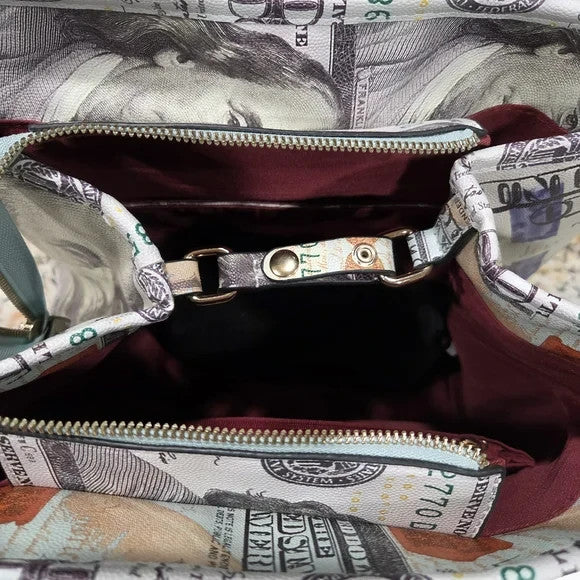 100 Dollar Bill Currency Print Tote Bag4
