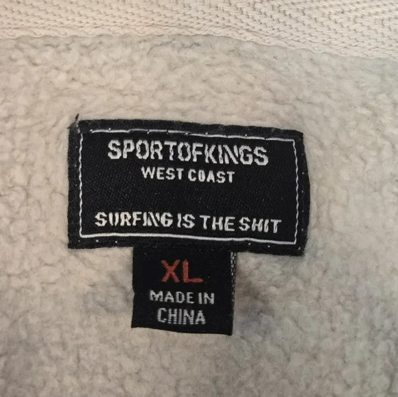 Sport of Kings Hoodie-Light Pink with Skull heads Unisex Size XL8