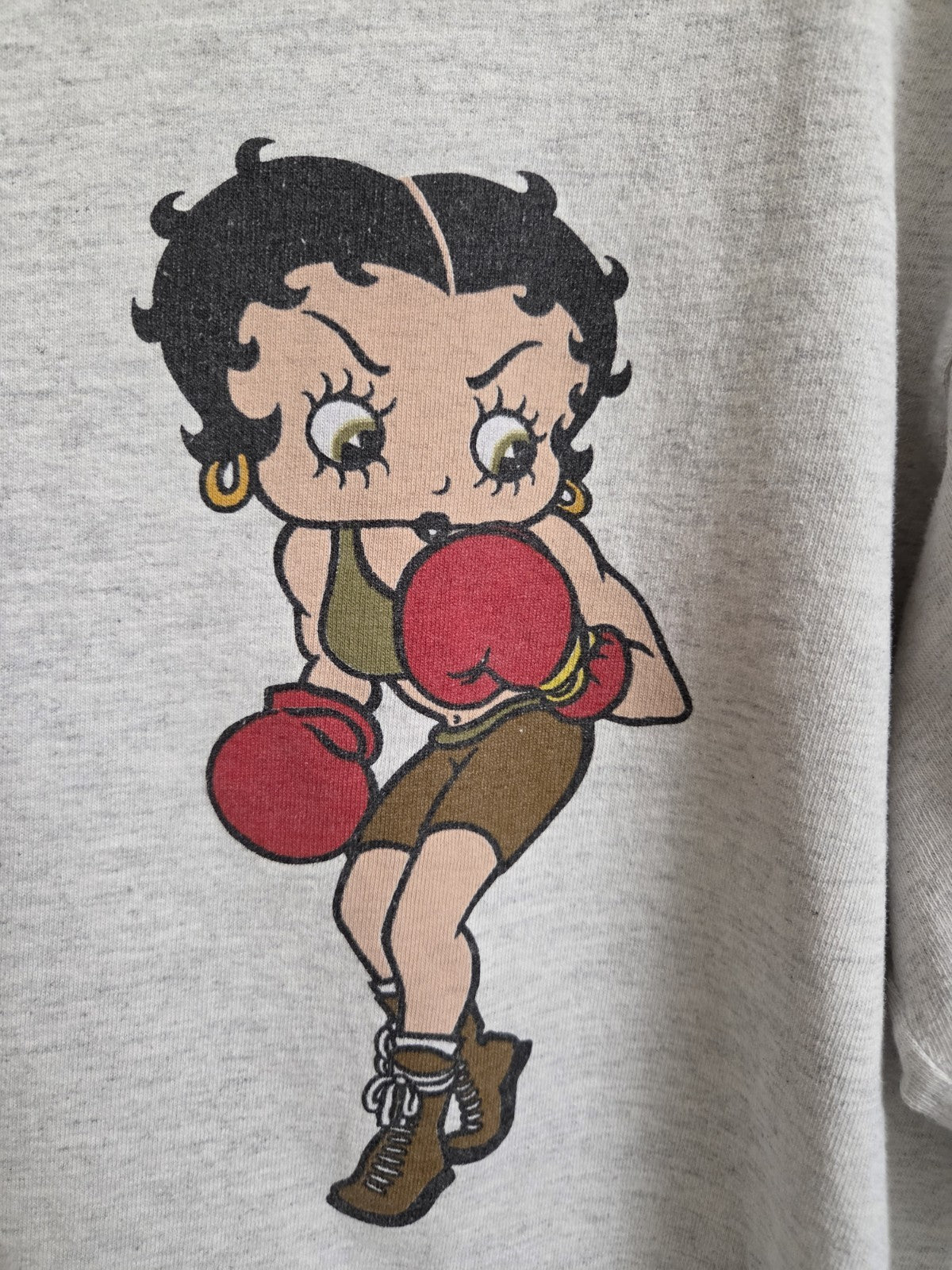 VINTAGE Boxing Betty Boop "Changes" 1993 T-Shirt Single Stich Size L1