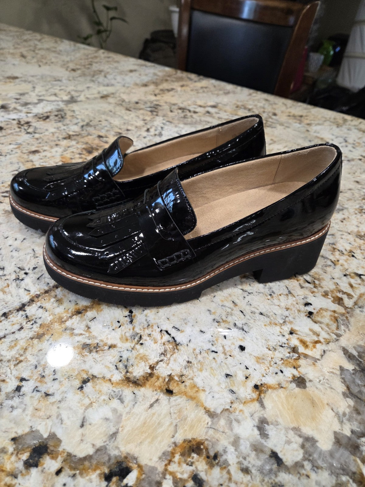 Naturilzer Black Patent Loafers "Darcy" Women's Size 9.5 W1