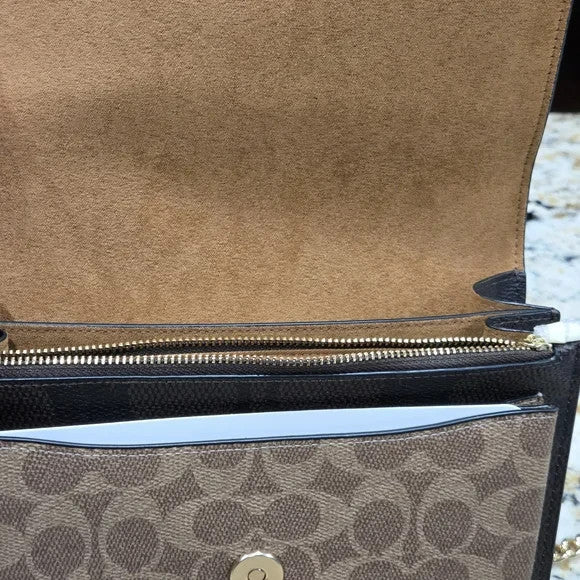 NWT Coach Black and Brown Women's Crossbody Bag3