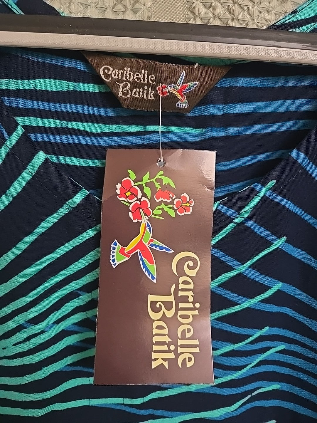 NWT Caribelle Batik Frill Tank Dress Size M1