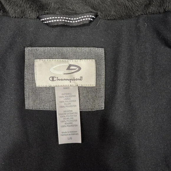 Champion Charcoal Insulated Puffer Jacket Men's Size Large6