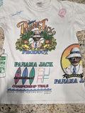 Rare VTG PANAMA JACK Championship Trials Invitational All Over T Shirt 90s OSFA0
