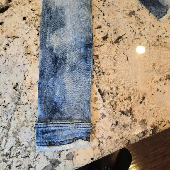 Anthropologie Pilcro Blue Distressed Jean Jacket Women's Size XS2