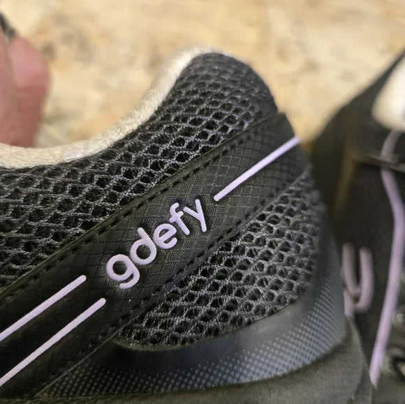 Gravity Defyer Mighty Walk Comfort Sneakers Blk/Purple Women's Size 95