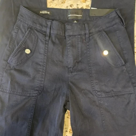 NWT White House Black Market High Rise Slim Ankle Pret-A-Jet Dark Navy Pants2