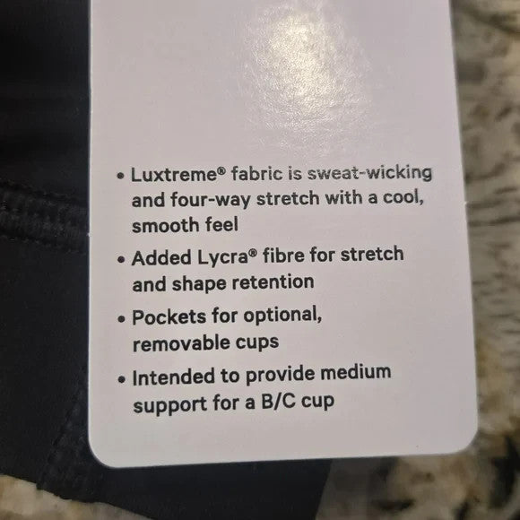 NWT Lululemon Energy Bra Medium Support, B-D Cups with Neon Yellow Accent3