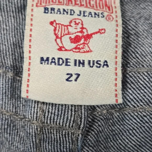 True Religion Skinny Jeans with Signature Stitching Women's Size 27 USA3