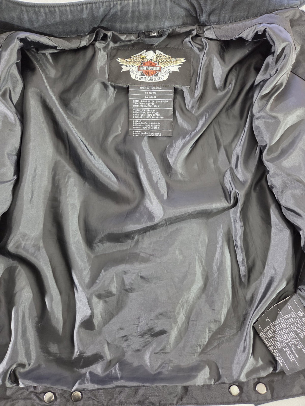 Harley Davidson Black Riding Jacket Mens's Size M4