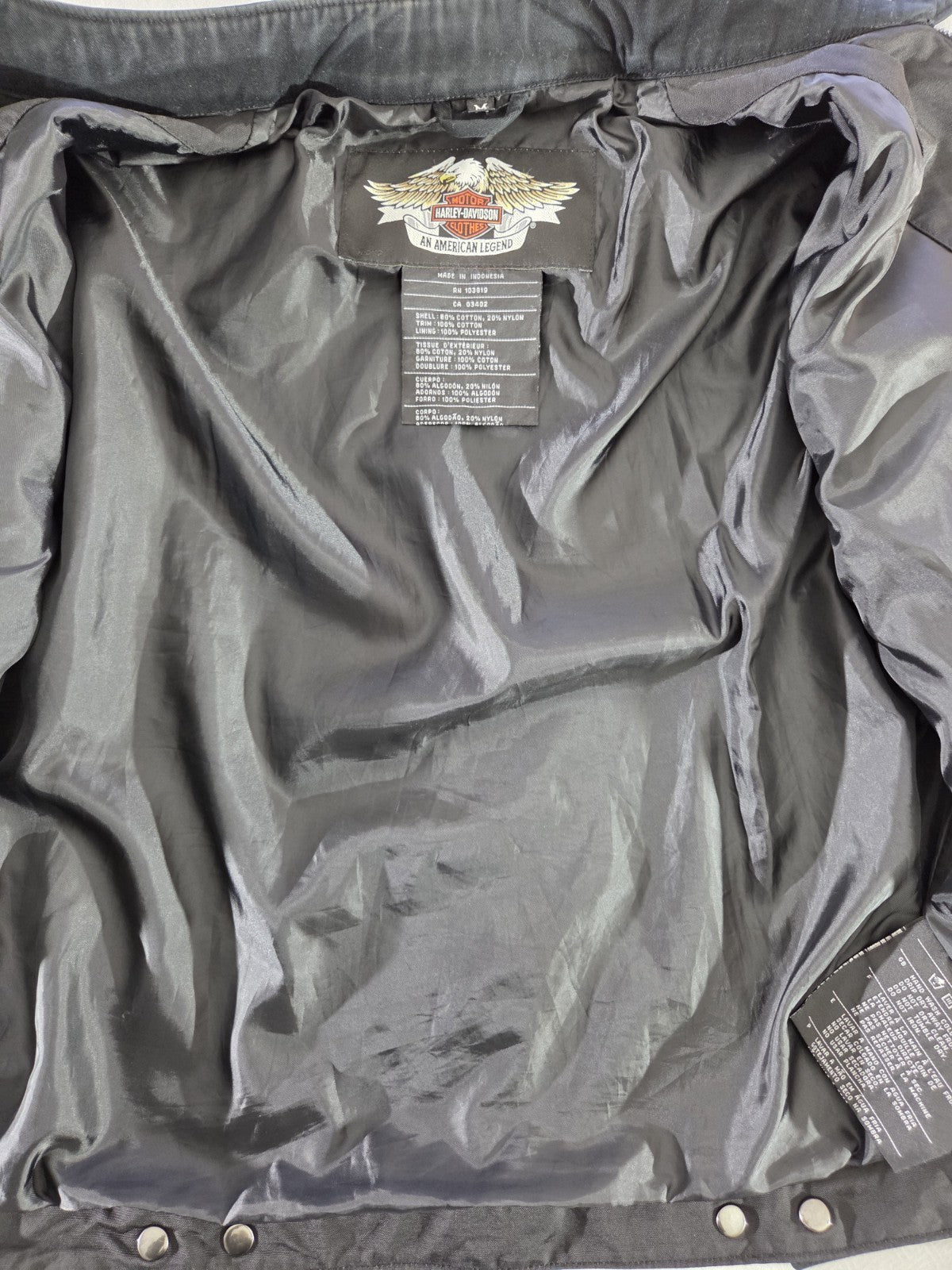 Harley Davidson Black Riding Jacket Mens's Size M4