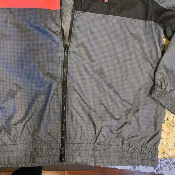 Hurley Men's XL Hooded Windbreaker3