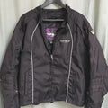 FLY Black Motorcycle Jacket with White Accents Size 13/14 Unisex0