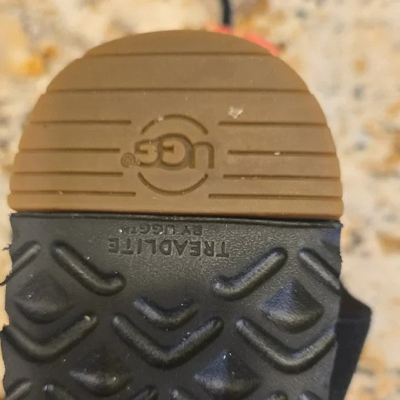 UGG Black and Pink Gladiator Sandals with Tassle Accents Womens Size 89