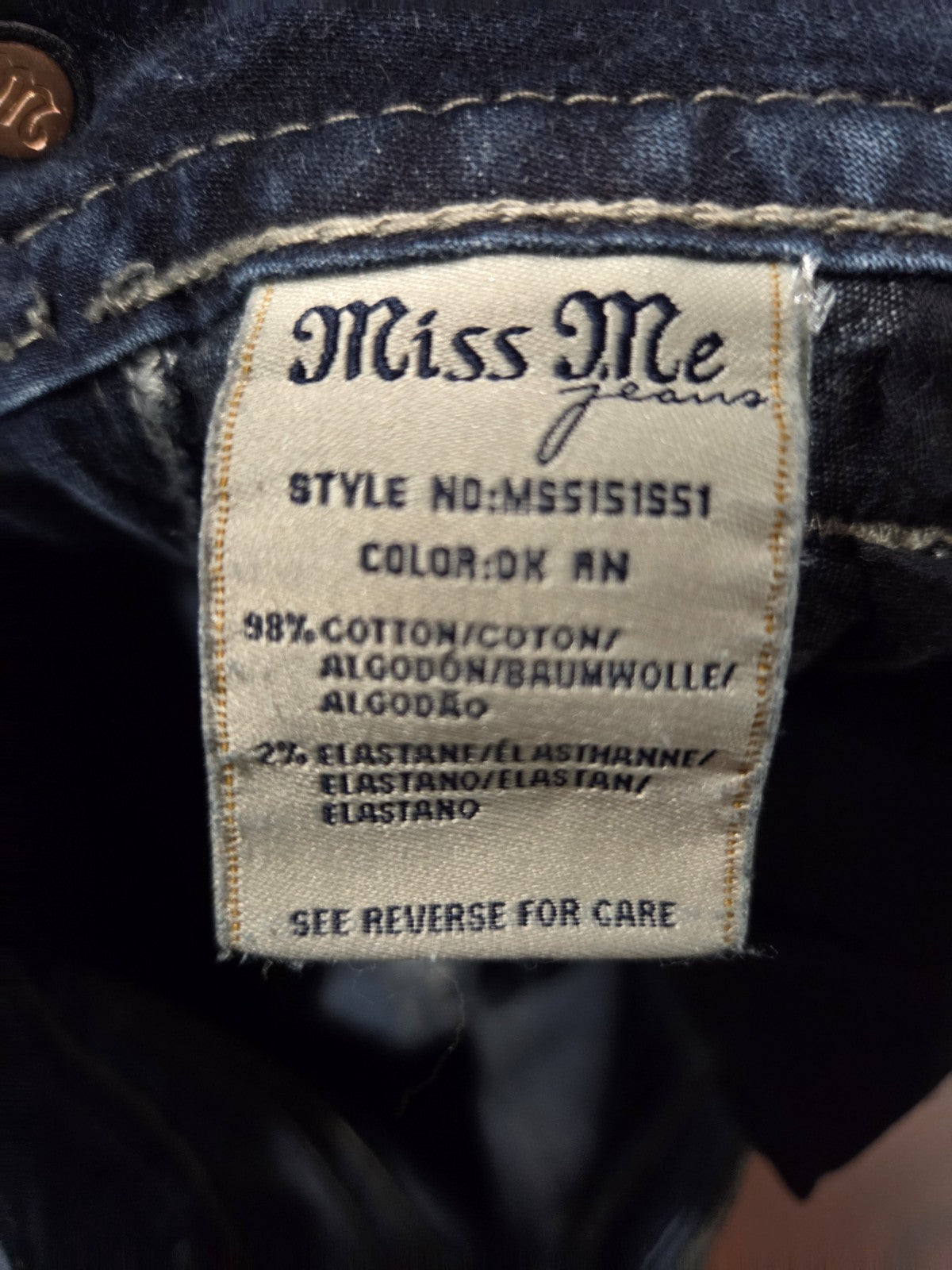 Miss Me Women's Jeans/Capris Size 27 Inseam Measures 27.53