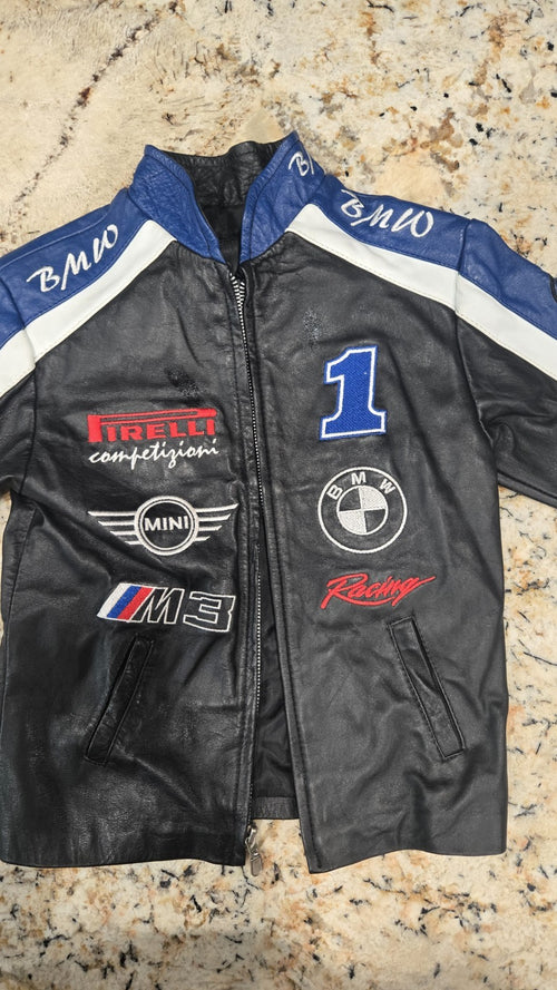 Bmw Leather Racing Jacket For A Toddler Size 4t Or 5t???0