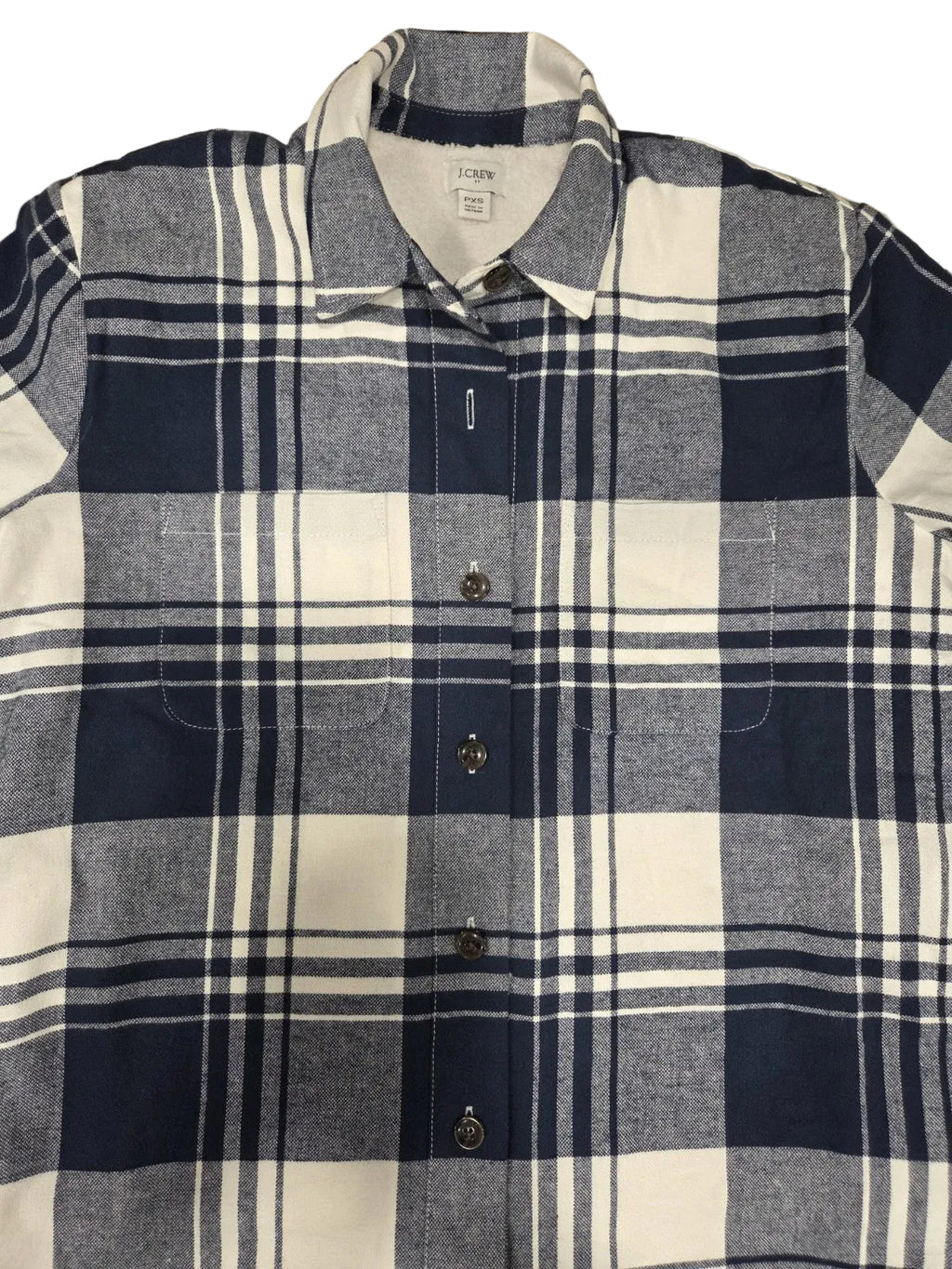 J. Crew 90's Plaid Sherpa Lined Shirt Jacket Women's Petite XS 0