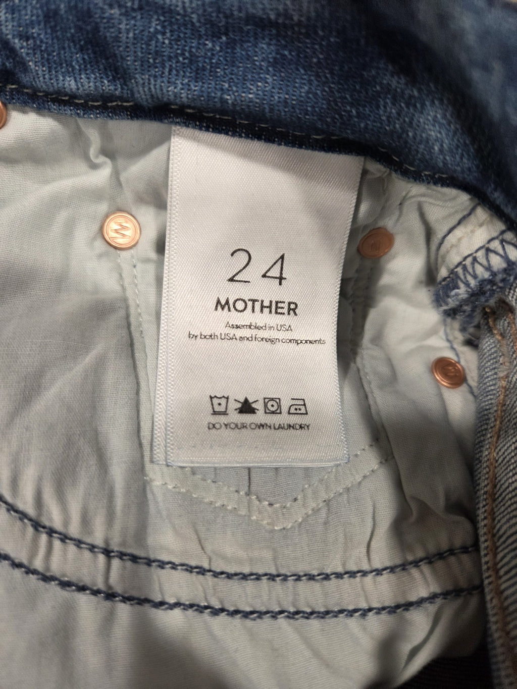 NWT Mother The Looker Ankle Fray Jeans Not Cut & Pasted Women's Size 249