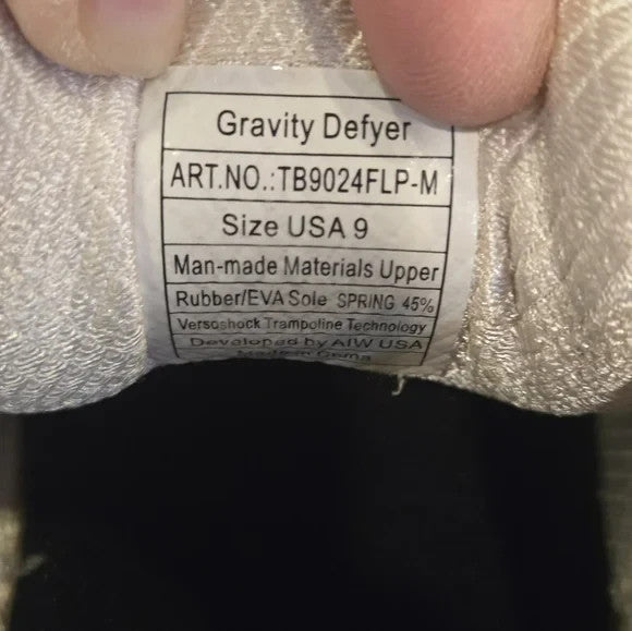 Gravity Defyer Mighty Walk Comfort Sneakers Blk/Purple Women's Size 97