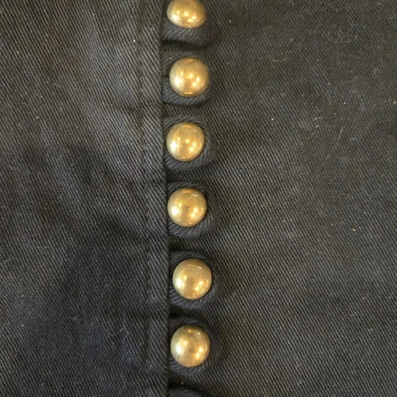 NWT Twenty 8 Twelve Black low waist Skinny Jeans with Gold Studs Size 03
