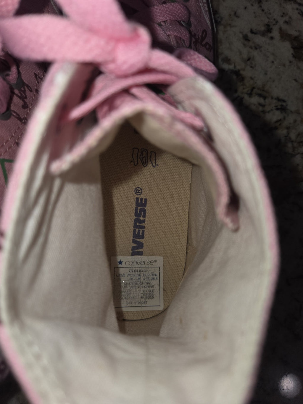 NWOB Converse Allstar High Top with Repeated Logo Men's Size 8 Women's Size 10 4