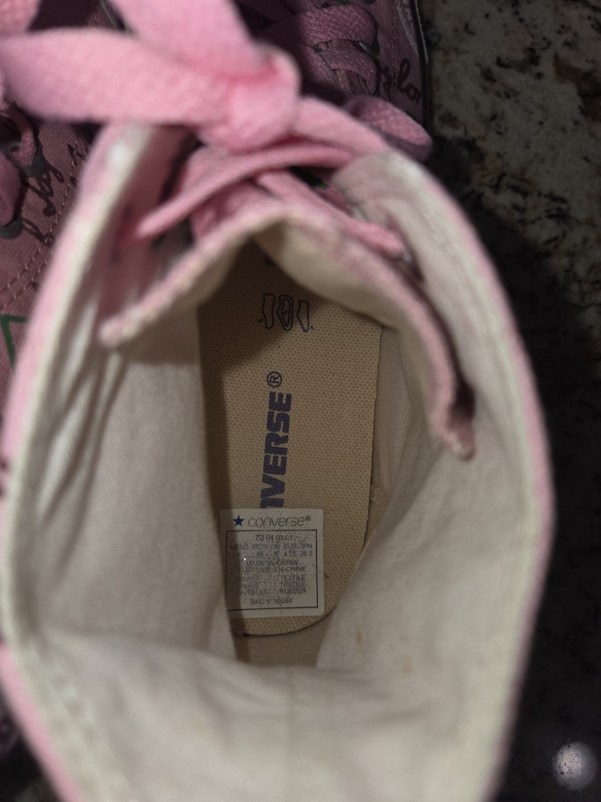 NWOB Converse Allstar High Top with Repeated Logo Men's Size 8 Women's Size 10 4