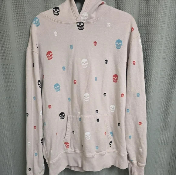 Sport of Kings Hoodie-Light Pink with Skull heads Unisex Size XL0