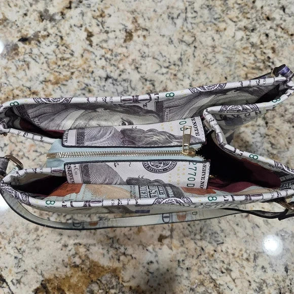 100 Dollar Bill Currency Print Tote Bag3