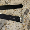 Vince Camuto Black Belt with Silver Tone Buckle Size M/L0