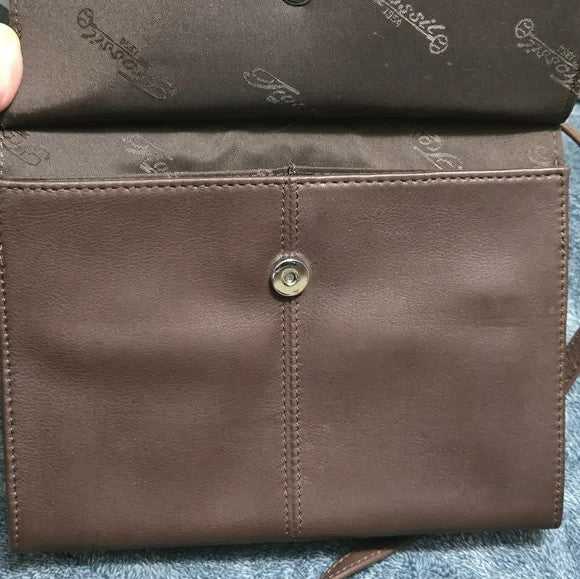 NWOT Brown leather Fossil Crossbody Bag10