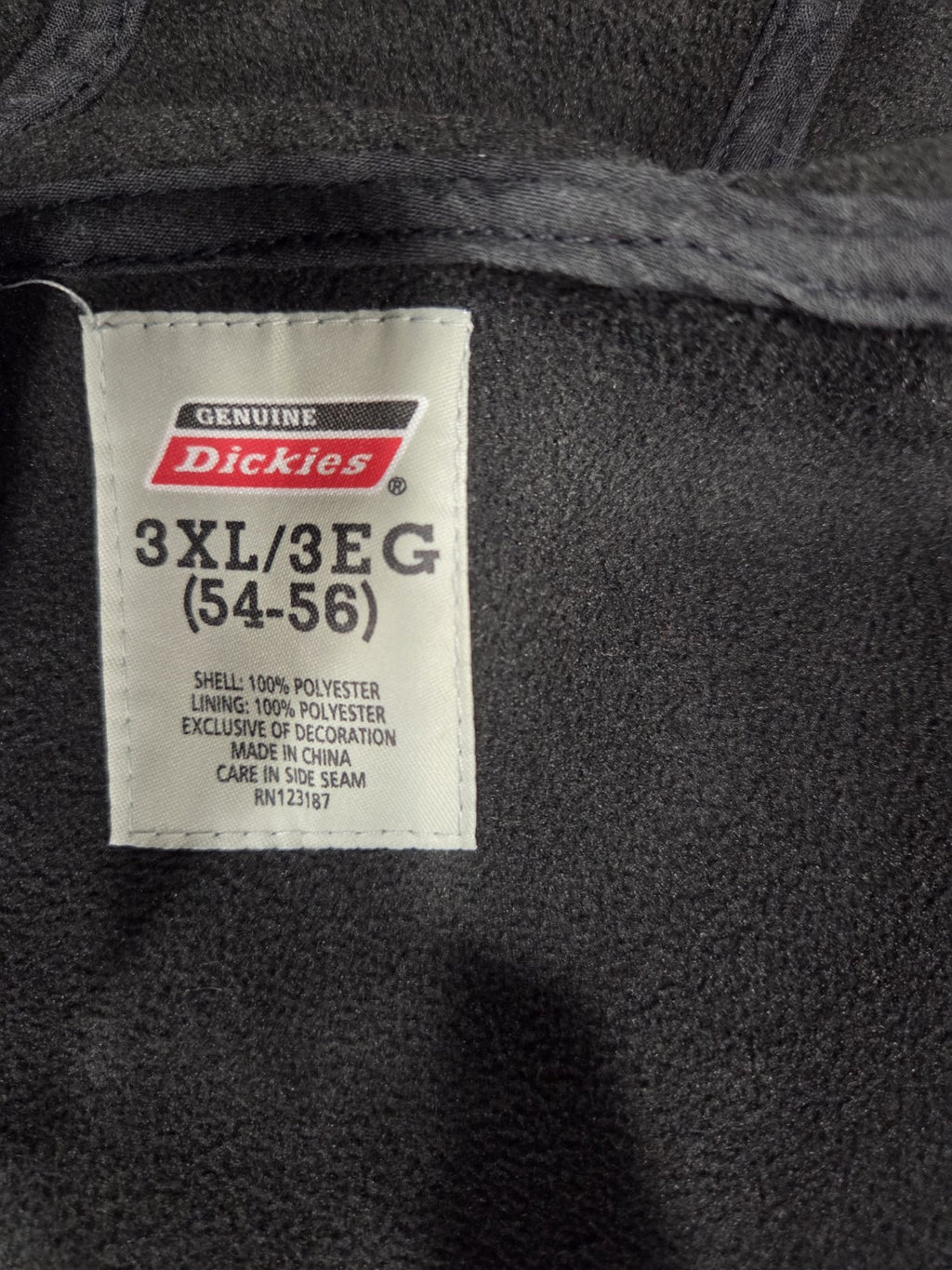 NWOT Dickies Men's Water Repellent Hooded Flannel Shirt Jacket Size 3XL Gry/Blk5
