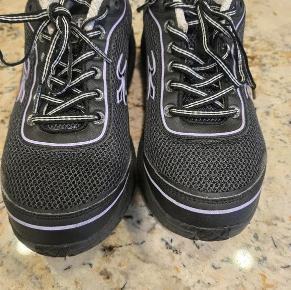 Gravity Defyer Mighty Walk Comfort Sneakers Blk/Purple Women's Size 92