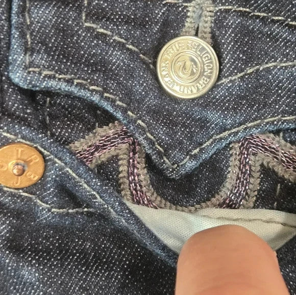 True Religion Skinny Jeans with Signature Stitching Women's Size 27 USA2