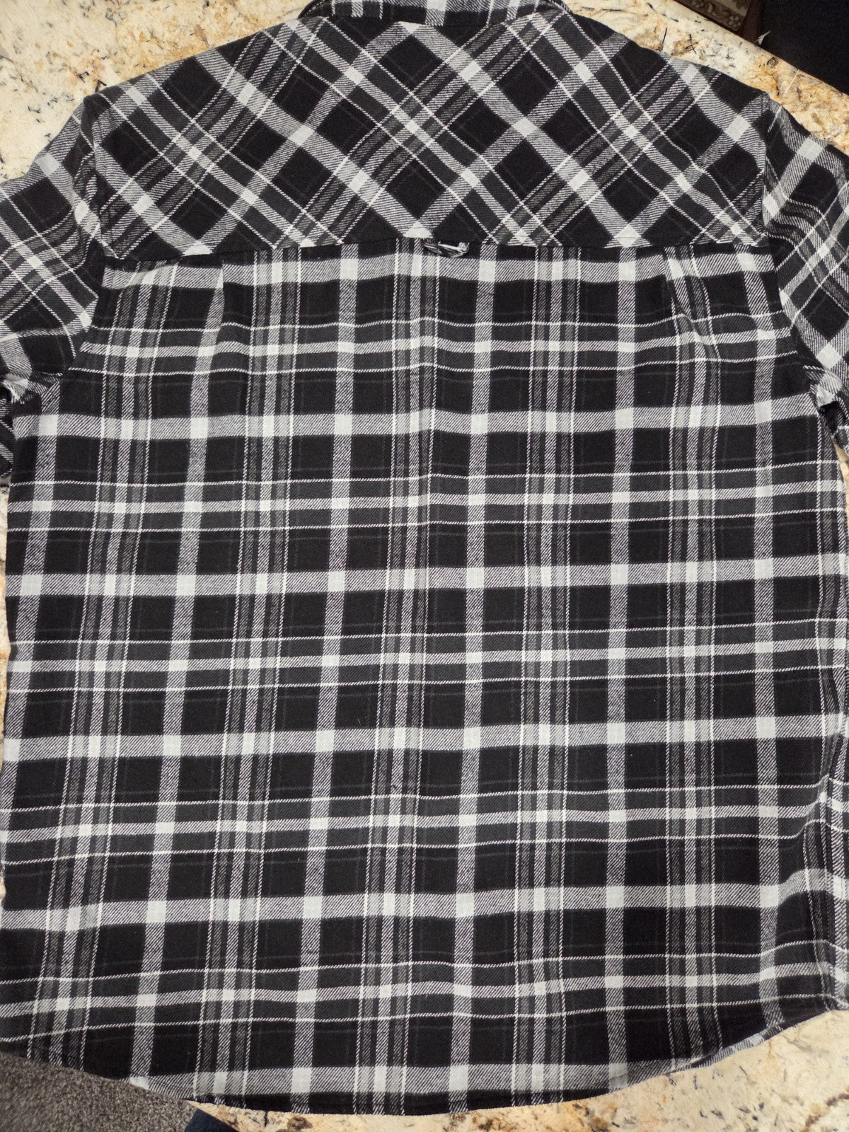 NWOT Hurley Flannel Men's Size XL Blk/Grey Plaid4