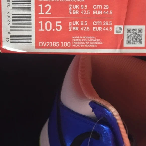 NWB Nike Dunk High Blue Satin with White and Black DV2185100 M 10.5 W 128